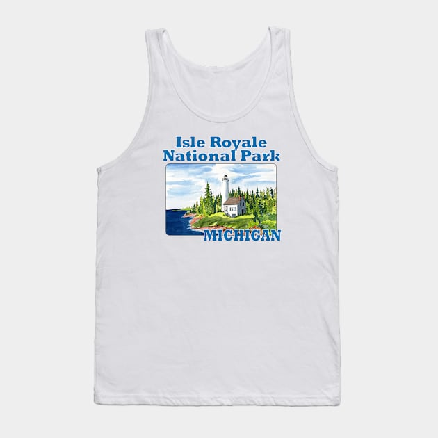 Isle Royale National Park, Michigan Tank Top by MMcBuck